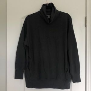 Oversized cowl neck sweatshirt with pockets